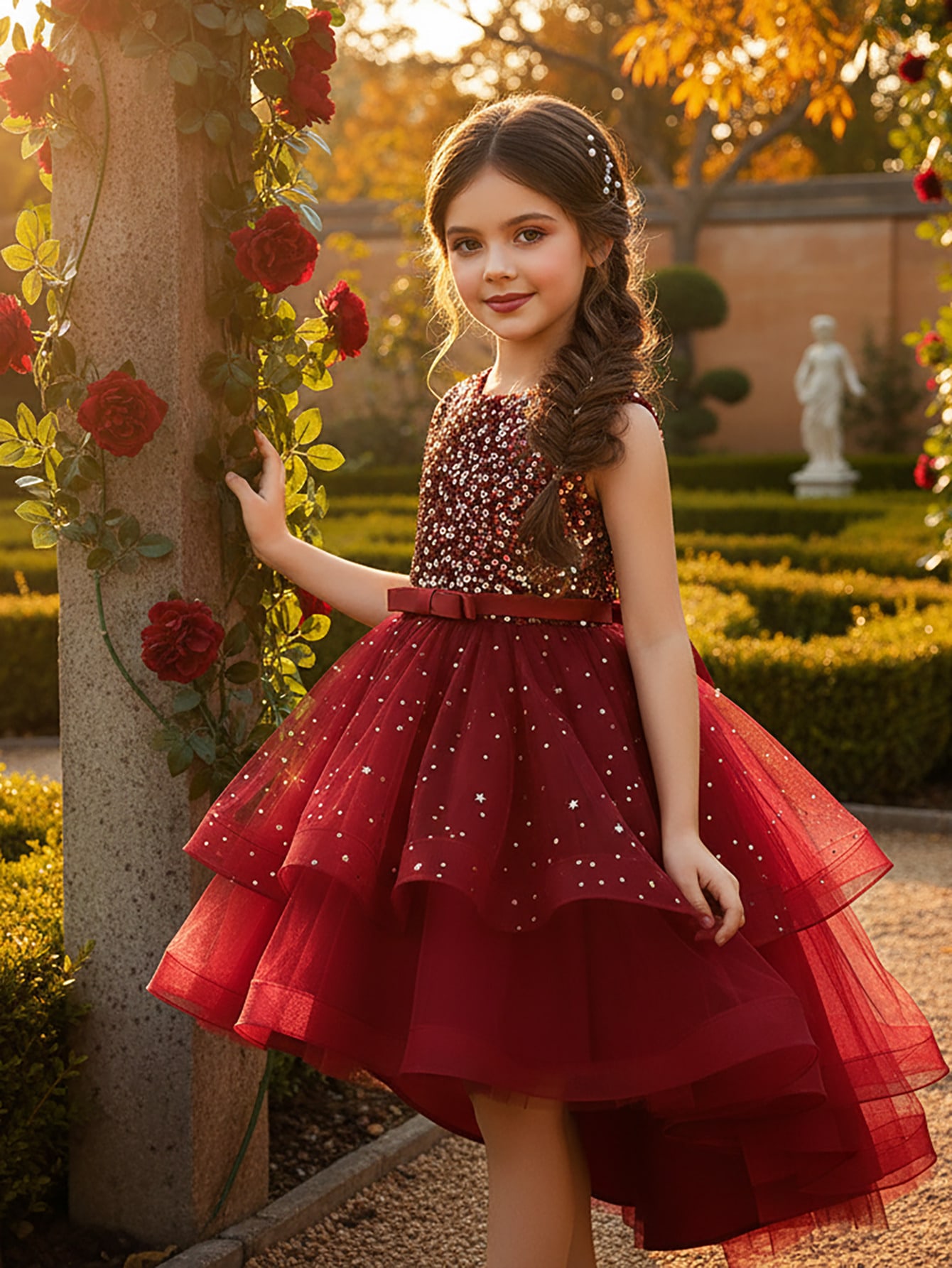 Baby Clothing For Girls - Платье для маленьких девочек с цветочным
