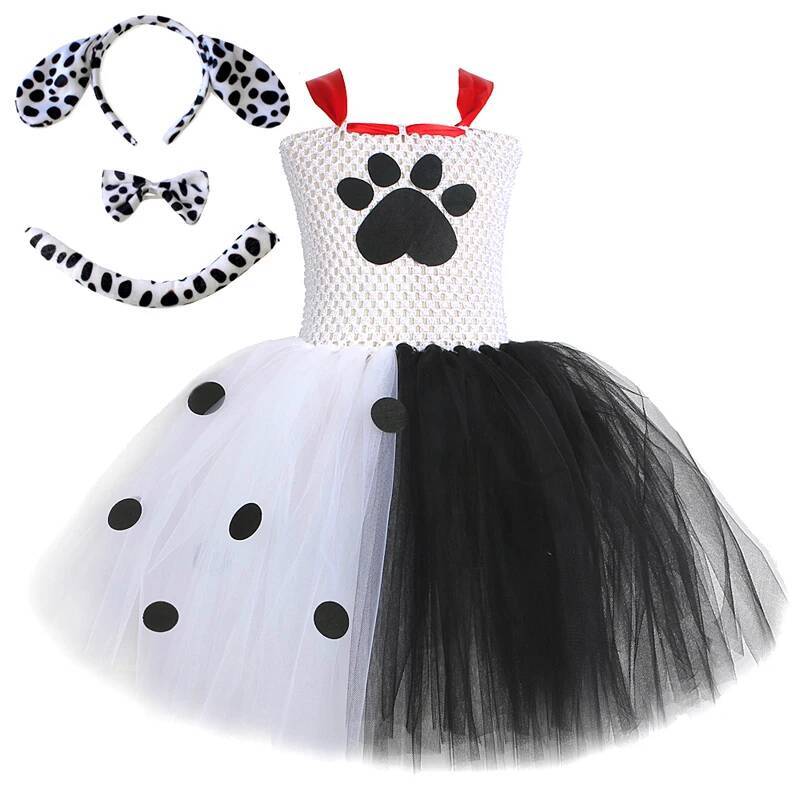 Baby Clothing For Girls - Платье-пачка для девочек в стиле далматинца,