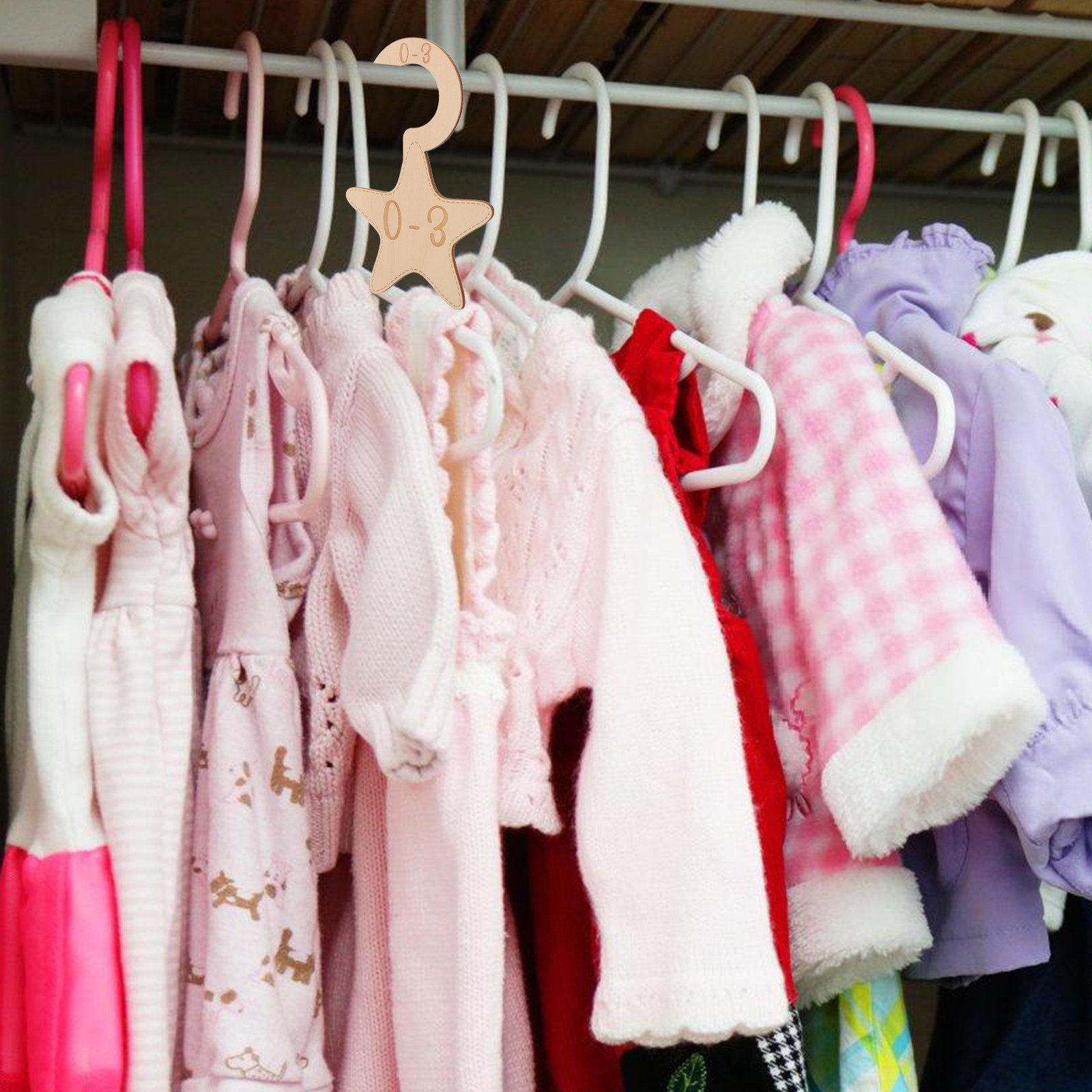 7 шт. деревянных разделителей  – обзор и цена Baby Clothing Organizer