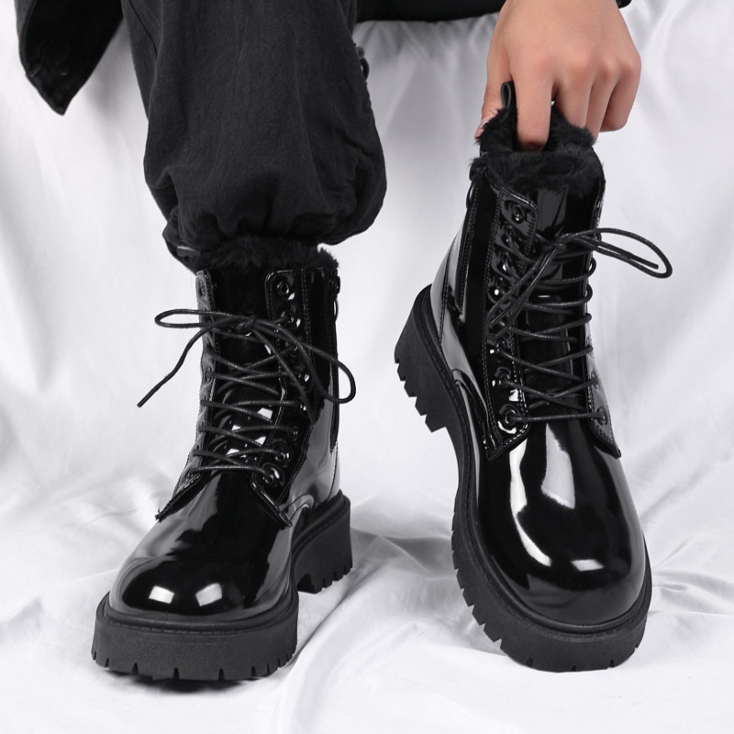 Мужские теплые плюшевые высоки – обзор и цена Soft Sole Booties